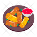 پیش‌نمایش فایل spring-rolls-12115487 از پک استیکرهای فست فود