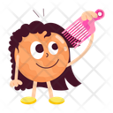 پیش‌نمایش فایل combing-12198531 از پک استیکرهای مراقبت از مو