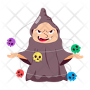 پیش‌نمایش فایل scary-witch-12413583 از پک استیکرهای جادو و جادوگر