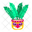 پیش‌نمایش فایل banana-leaves-12671826 از پک استیکرهای کارتونی هاوایی