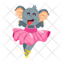 پیش‌نمایش فایل elephant-ballet-12538374 از پک استیکرهای کارتونی فیل پویانمایی