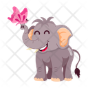 پیش‌نمایش فایل elephant-butterfly-12538382 از پک استیکرهای کارتونی فیل پویانمایی