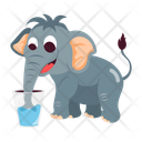 پیش‌نمایش فایل elephant-drinking-12538383 از پک استیکرهای کارتونی فیل پویانمایی