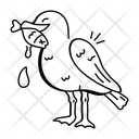 پیش‌نمایش فایل a-hand-drawn-icon-of-seagull-eating-13019037 از پک ماهیگیری