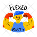 پیش‌نمایش فایل flexed-muscles-13002187 از پک استیکرهای نوجوانانه