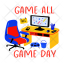 پیش‌نمایش فایل game-day-13002165 از پک استیکرهای نوجوانانه