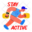پیش‌نمایش فایل stay-active-13002175 از پک استیکرهای نوجوانانه