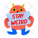 پیش‌نمایش فایل stay-weird-13002242 از پک استیکرهای نوجوانانه