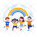 پیش‌نمایش فایل children-rainbow-12810866 از پک روز کودک
