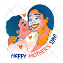 پیش‌نمایش فایل mom-kiss-13605952 از پک استیکرهای روز مادر