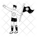 پیش‌نمایش فایل holding-flag-13639405 از پک والیبال