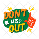 پیش‌نمایش فایل dont-miss-out-13660520 از پک استیکرهای تبلیغاتی