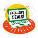 پیش‌نمایش فایل exclusive-deals-13660536 از پک استیکرهای تبلیغاتی