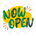 پیش‌نمایش فایل now-open-13660515 از پک استیکرهای تبلیغاتی