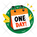 پیش‌نمایش فایل one-day-13660482 از پک استیکرهای تبلیغاتی