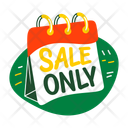 پیش‌نمایش فایل sale-only-13660507 از پک استیکرهای تبلیغاتی