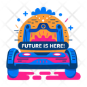 پیش‌نمایش فایل future-is-here-13730050 از پک استیکرهای علمی