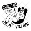 پیش‌نمایش فایل chilling-13931565 از پک مجموعه استیکرهای نوجوانانه