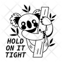 پیش‌نمایش فایل hold-tight-13857964 از پک استیکرهای حیوانات بامزه سافاری