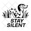 پیش‌نمایش فایل stay-silent-13857927 از پک استیکرهای حیوانات بامزه سافاری