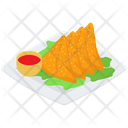 پیش‌نمایش فایل samosa-platter-vector-1711858 از پک مواد غذایی
