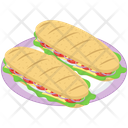 پیش‌نمایش فایل sandwiches-platter-vector-1711902 از پک مواد غذایی