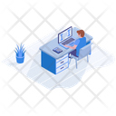 پیش‌نمایش فایل freelancer-isometric-1712652 از پک کسب و کار آنلاین