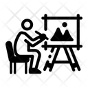 پیش‌نمایش فایل art-student-14544926 از پک مجموعه آیکن‌های آموزش مدرسه