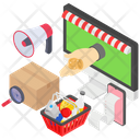 پیش‌نمایش فایل e-commerce-1771624 از پک مفاهیم ایزومتریک (سه بعدی)