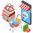 پیش‌نمایش فایل e-shopping-1771623 از پک مفاهیم ایزومتریک (سه بعدی)