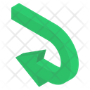 پیش‌نمایش فایل bend-left-arrow-1860252 از پک فلش‌ها