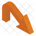 پیش‌نمایش فایل curved-down-arrow-1860282 از پک فلش‌ها