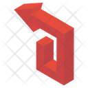 پیش‌نمایش فایل left-bend-arrow-1860288 از پک فلش‌ها