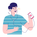 پیش‌نمایش فایل boy-enjoying-music-5815837 از پک پادکست زنده