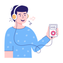 پیش‌نمایش فایل boy-enjoying-music-5815877 از پک پادکست زنده