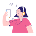 پیش‌نمایش فایل girl-enjoying-music-5815792 از پک پادکست زنده