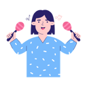 پیش‌نمایش فایل girl-playing-maracas-5815870 از پک پادکست زنده
