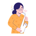 پیش‌نمایش فایل girl-playing-saxophone-5815859 از پک پادکست زنده