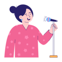 پیش‌نمایش فایل girl-singing-song-5815845 از پک پادکست زنده