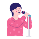 پیش‌نمایش فایل girl-singing-song-5815861 از پک پادکست زنده