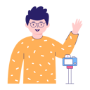 پیش‌نمایش فایل male-vlogger-5815851 از پک پادکست زنده