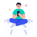 پیش‌نمایش فایل man-using-social-network-on-mobile-6329633 از پک متفرقه