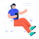 پیش‌نمایش فایل woman-listening-music-on-mobile-6329629 از پک متفرقه