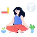 پیش‌نمایش فایل girl-doing-yoga-6323176 از پک شادی