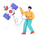 پیش‌نمایش فایل man-controlling-satellite-dish-6333585 از پک متفرقه