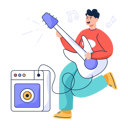 پیش‌نمایش فایل man-playing-guitar-6333588 از پک متفرقه