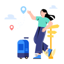 پیش‌نمایش فایل travelling-lady-6299825 از پک هنرمندی