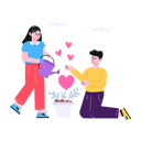 پیش‌نمایش فایل couple-growing-love-for-each-other-6543344 از پک زوج‌های ولنتاین