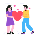 پیش‌نمایش فایل couple-holding-heart-6543347 از پک زوج‌های ولنتاین