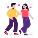 پیش‌نمایش فایل couple-in-love-walking-together-6543376 از پک زوج‌های ولنتاین